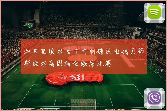 加布里埃尔马丁内利确认出战贝蒂斯诺尔高因转会缺席比赛